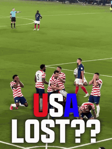 Group Of Soccer Players USA Lost GIF
