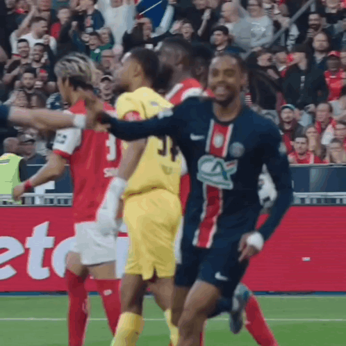 Group Of Soccer Players With Number 3 GIF