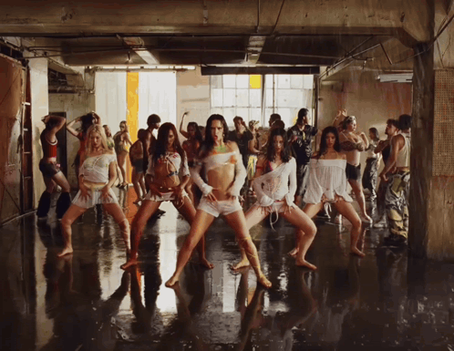 Group Of Women Dancing In A Room GIF