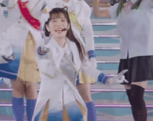 Group of Women Dancing One in Cat Costume