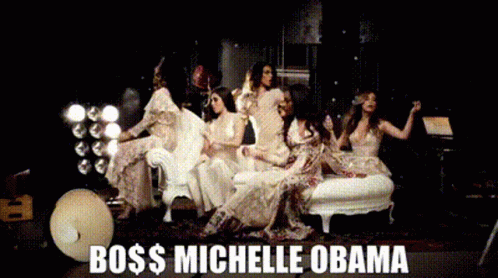 Group of Women Sitting on Couch Boss Michelle Obama