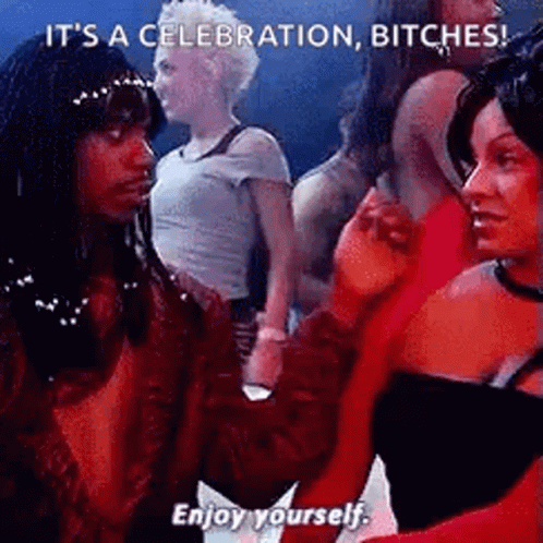 Group Of Women Talking In Club GIF