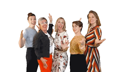 Group of Women With Hands Up