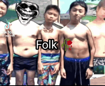 Group of Young Men Folk