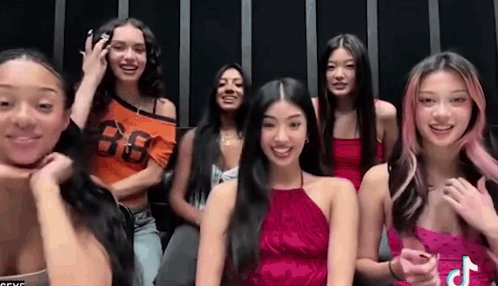 Group of Young Women Smiling