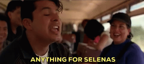 Group on Bus Saying Anything For Selena