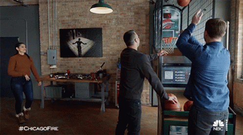 Group Playing Basketball #chicagofire