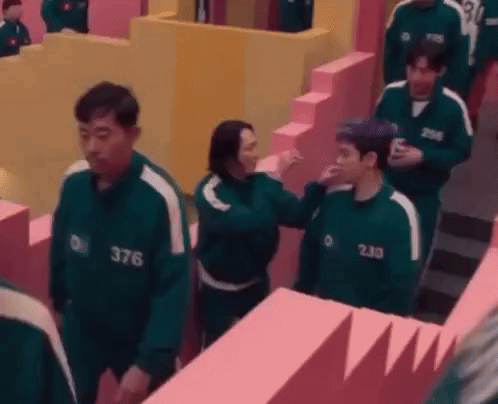 Group Playing Squid Game GIF