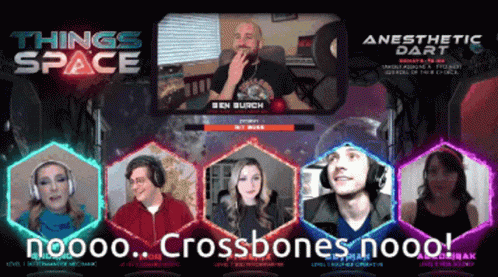 Group Sitting In Front Of Screen Saying Things Space GIF