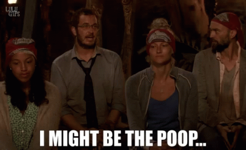 Group Sitting in Room Saying I Might Be the Poop