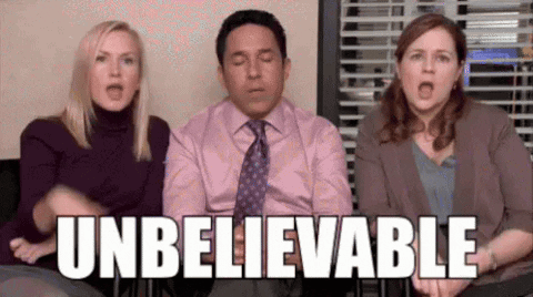Group Sitting With Eyes Closed Saying Unbelievable GIF