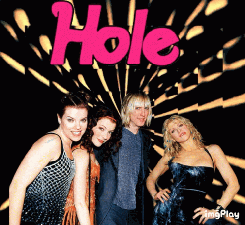 Group Standing In Front Of Hole Poster GIF