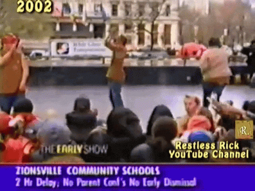 Group Watching Zionsville Community Schools Show GIF