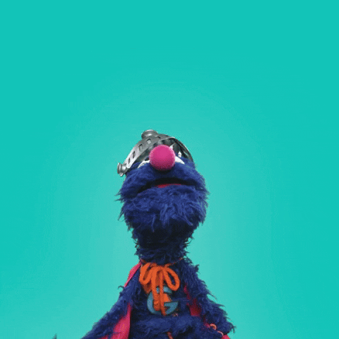 Grover Animated Thank You GIF
