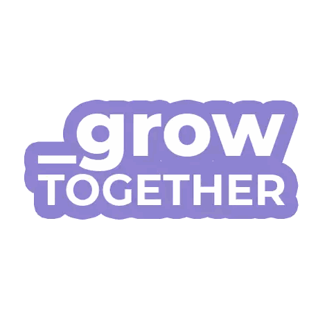 Grow Together Purple Sticker