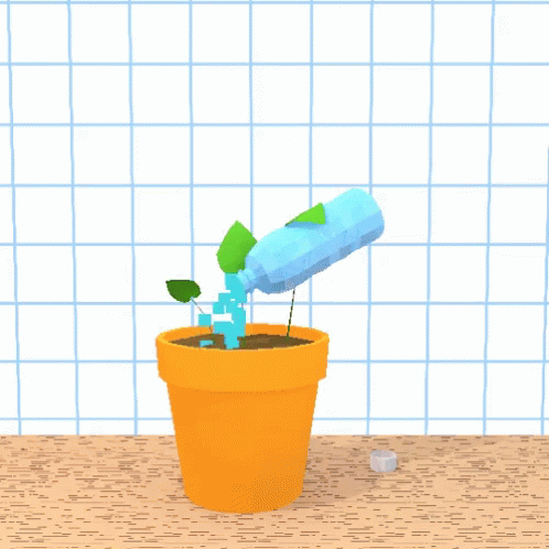 Growing And Watering The Plant GIF