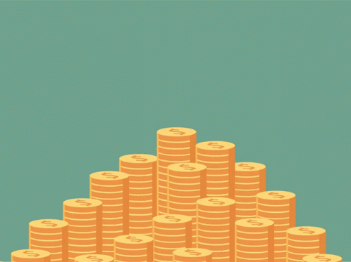 Growing Stack Of Money GIF