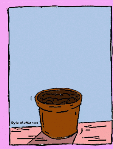 Growing Stem Of Plant With Eye On Top GIF