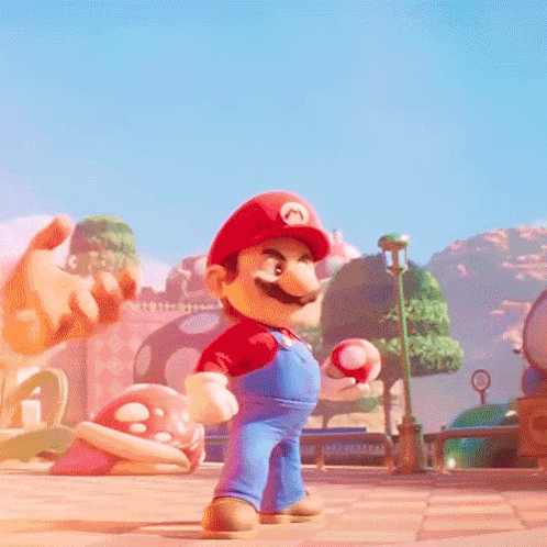 Growing Super Mario GIF