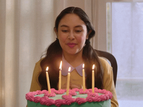 Grown Up Happy Birthday Daughter Excited Celebrant GIF