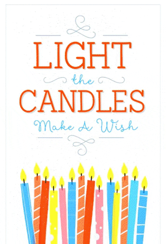 Grown Up Happy Birthday Daughter Lighted Candle Wishes GIF