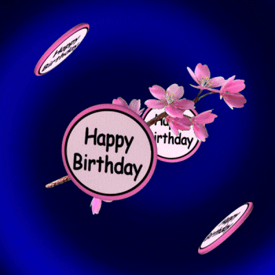 Grown Up Happy Birthday Daughter Spinning Disc GIF