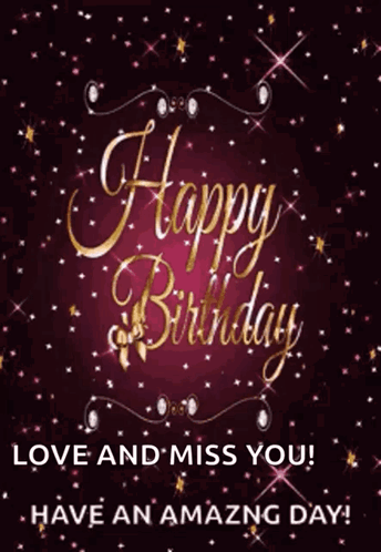 Grown Up Happy Birthday Daughter Starry Night GIF