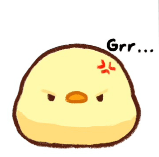 Grr Cute Chick GIF