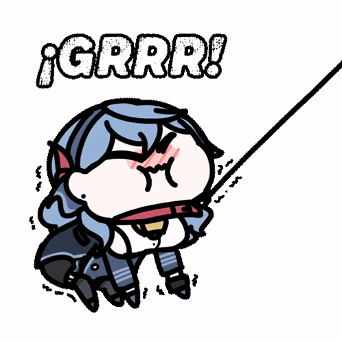 Grr Cute Wierd Face GIF