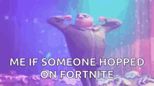 Gru Dancing Me If Someone Hopped On Fortnite GIF