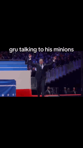 Gru Talking To Minions GIF