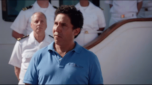 Grumpy Man Looks GIF