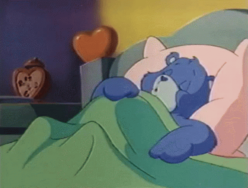 Grumpy Sleeping Bear GIF