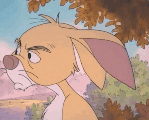 Grumpy Rabbit In The Winnie The Pooh GIF