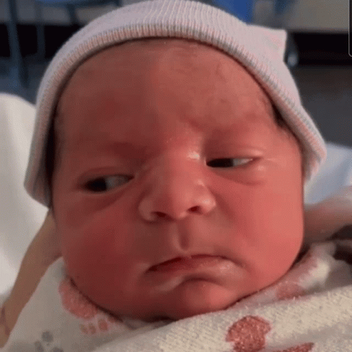 Grumpy Baby Eye Rolling Meme GIF