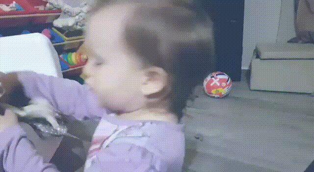 Grumpy Baby Girl Eyes Rolled Stank Face GIF