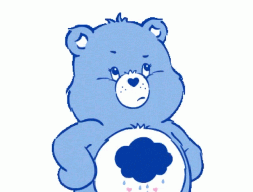 Grumpy Bear Saying No Care Bear GIF