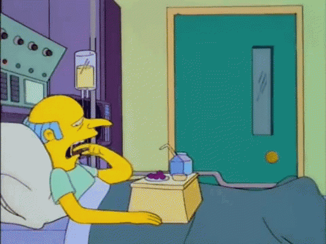 Grumpy Mr Burns Frustrated Reaction GIF