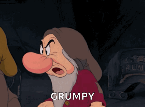 Grumpy Old Man Of Snow White GIF