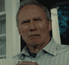 Grumpy Old Men Clint Eastwood Dismayed Reaction GIF