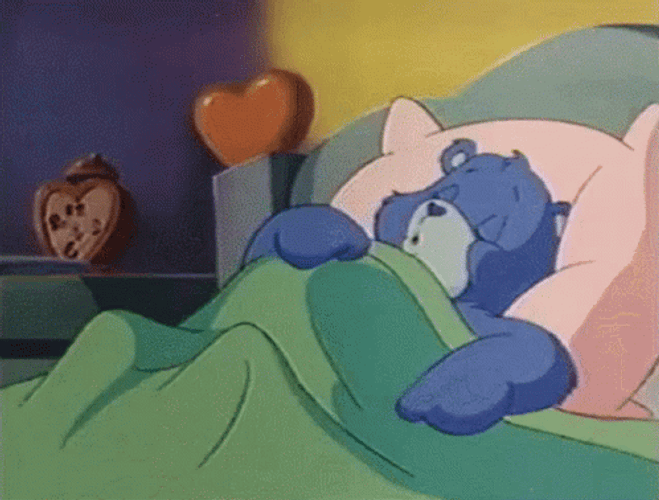 Grumpy Sleeping Bear GIF