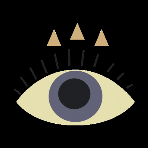 Grunge Aesthetic Eye Triangles GIF