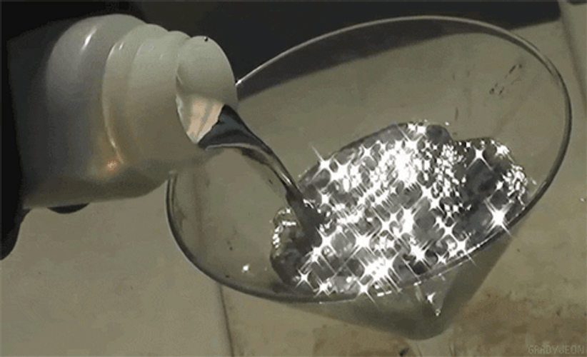 Grunge Aesthetic Pouring Sparkling Water GIF