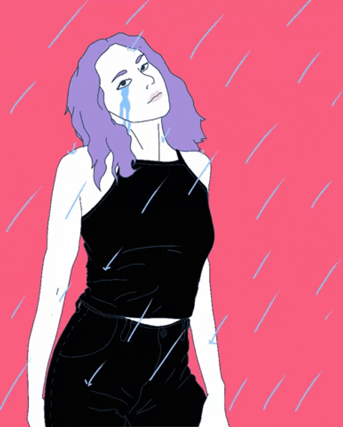 Grunge Aesthetic Sad Girl Art GIF