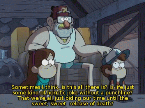 Grunkle Stan Contemplating Life GIF
