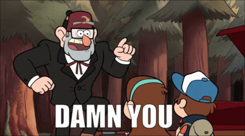 Grunkle Stan Damn Fist GIF