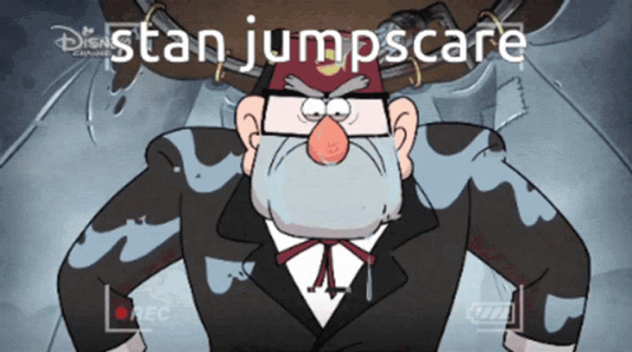 Grunkle Stan Falls Weird In Gravity Falls GIF
