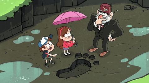 Grunkle Stan Giant Footprint GIF