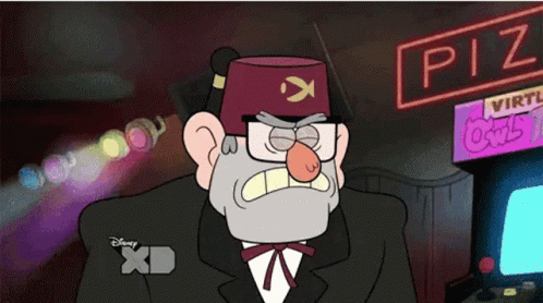 Grunkle Stan Shocked No Reaction GIF