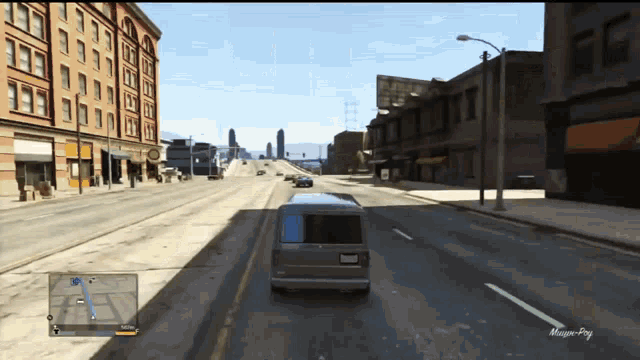 Gta Character Flying Over GIF